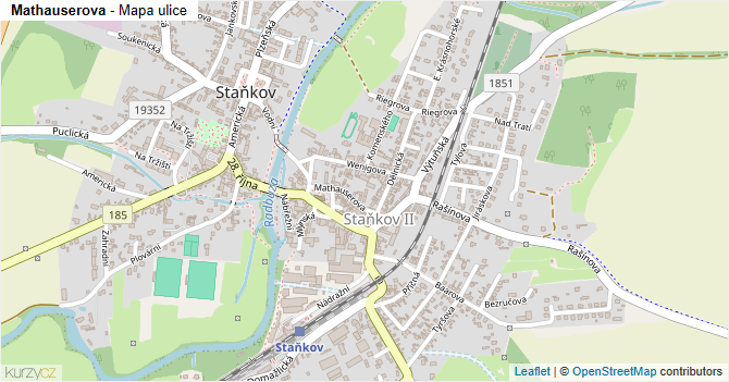 Mathauserova - mapa ulice