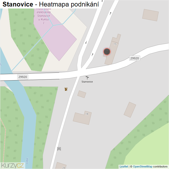 Mapa Stanovice - Firmy v obci.