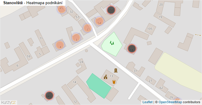 Stanoviště - mapa podnikání