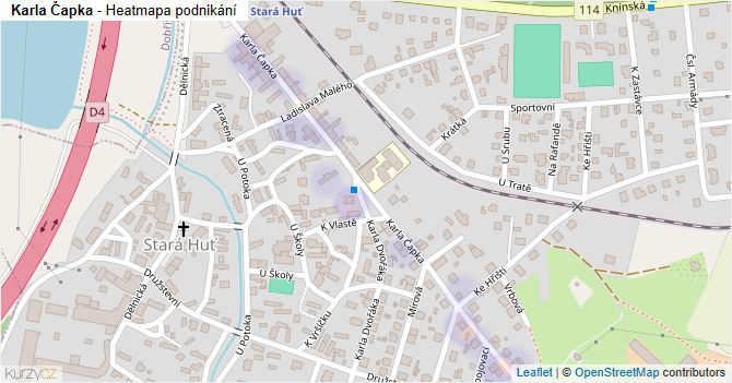 Karla Čapka - mapa podnikání