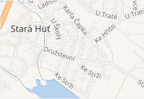 Karla Dvořáka v obci Stará Huť - mapa ulice