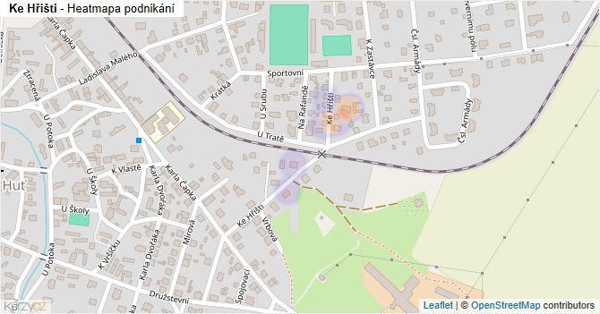 Ke Hřišti - mapa podnikání