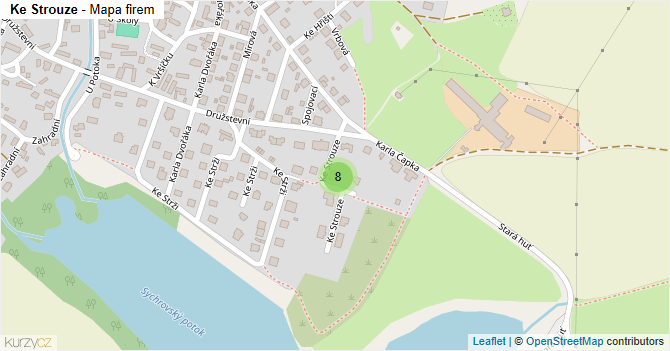 Ke Strouze - mapa firem