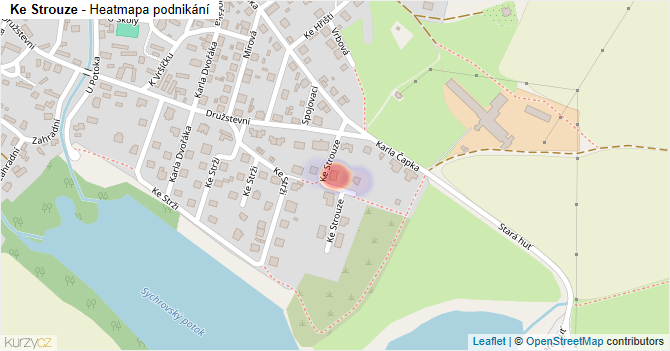 Ke Strouze - mapa podnikání