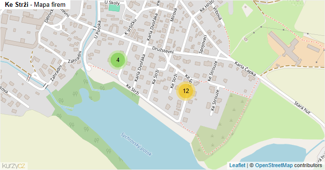 Ke Strži - mapa firem