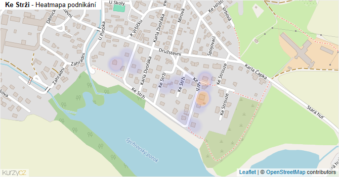Ke Strži - mapa podnikání