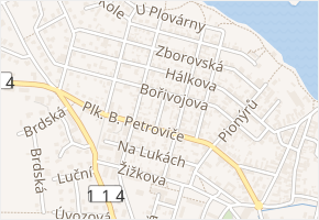Krátká v obci Stará Huť - mapa ulice