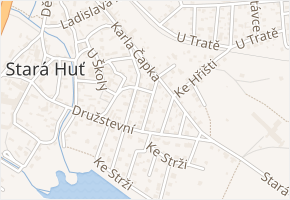 Mírová v obci Stará Huť - mapa ulice