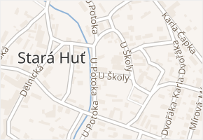 Na Čihadle v obci Stará Huť - mapa ulice