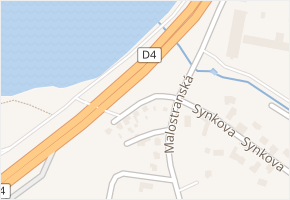 Pod Chotobuší v obci Stará Huť - mapa ulice