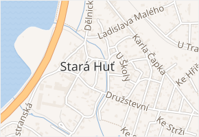 Před Pechrákem v obci Stará Huť - mapa ulice