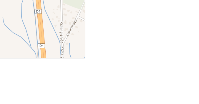 Synkova v obci Stará Huť - mapa ulice