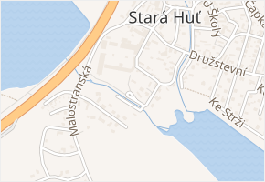 V Bambousích v obci Stará Huť - mapa ulice