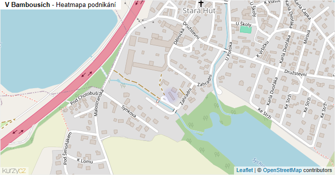 V Bambousích - mapa podnikání