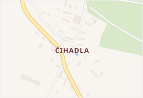 Čihadla v obci Stará Lysá - mapa části obce