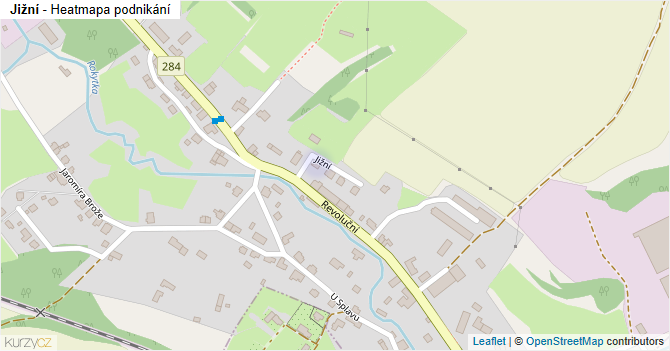 Jižní - mapa podnikání