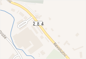 Revoluční v obci Stará Paka - mapa ulice