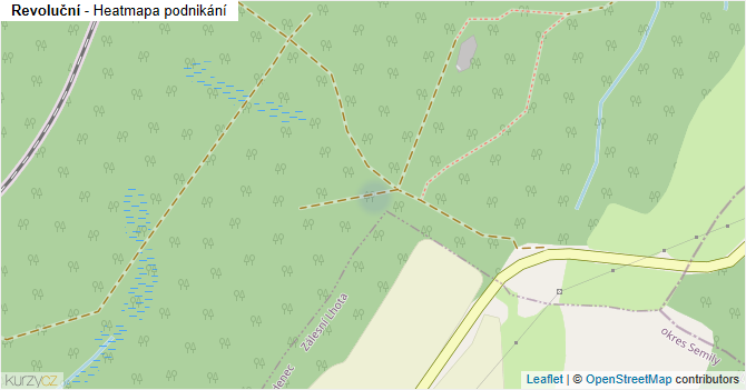 Revoluční - mapa podnikání