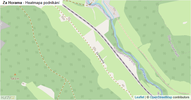 Za Horama - mapa podnikání