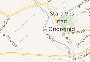 Na Závodí v obci Stará Ves nad Ondřejnicí - mapa ulice