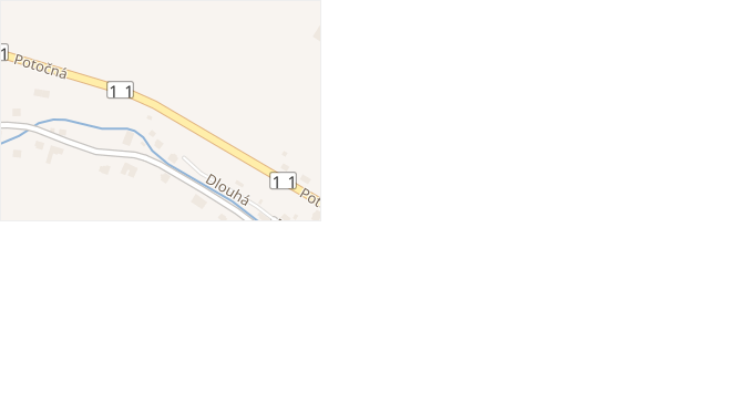 Potočná v obci Stará Ves - mapa ulice