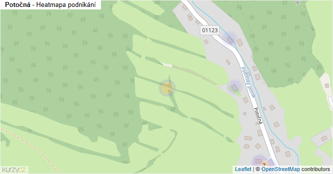 Potočná - mapa podnikání
