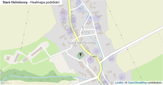 Staré Heřminovy - mapa podnikání