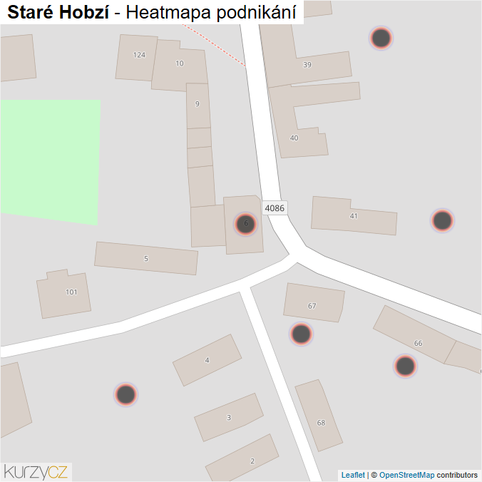 Mapa Staré Hobzí - Firmy v obci.