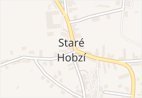 Staré Hobzí v obci Staré Hobzí - mapa části obce