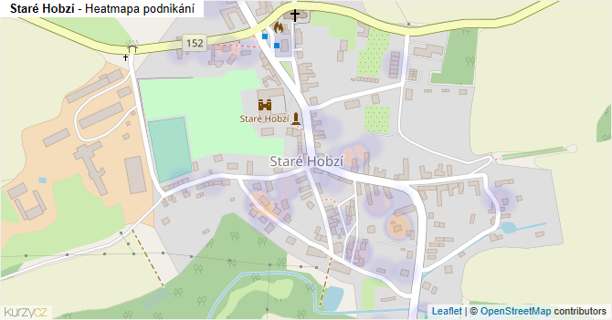Staré Hobzí - mapa podnikání