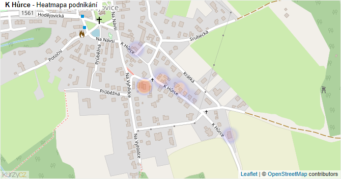 K Hůrce - mapa podnikání