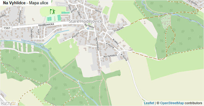 Na Vyhlídce - mapa ulice