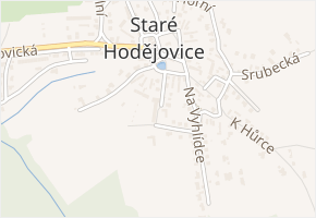 Potoční v obci Staré Hodějovice - mapa ulice