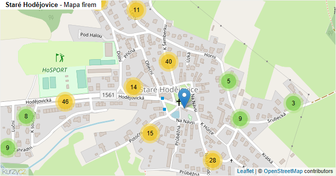 Staré Hodějovice - mapa firem