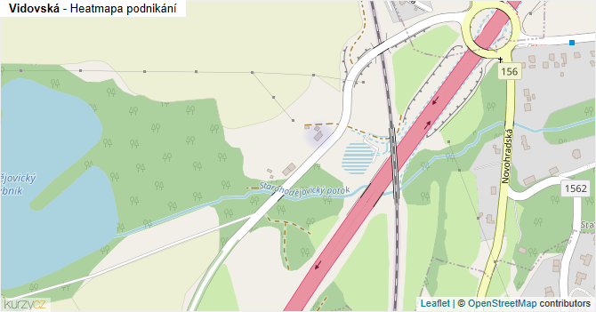Vidovská - mapa podnikání