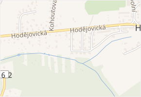 Zahradní v obci Staré Hodějovice - mapa ulice