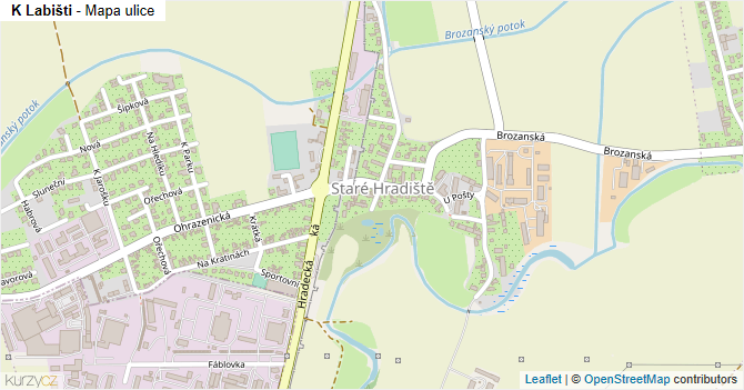 K Labišti - mapa ulice