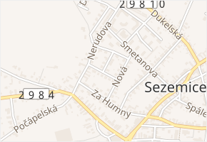 Sluneční v obci Staré Hradiště - mapa ulice