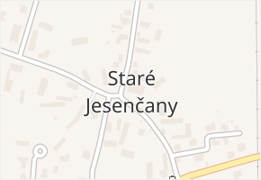 Staré Jesenčany v obci Staré Jesenčany - mapa části obce