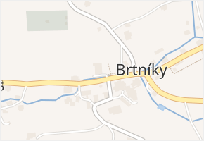 Brtníky v obci Staré Křečany - mapa části obce