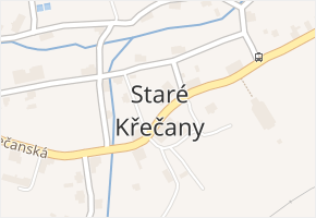 Staré Křečany v obci Staré Křečany - mapa části obce