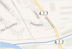 Plavební v obci Staré Město - mapa ulice