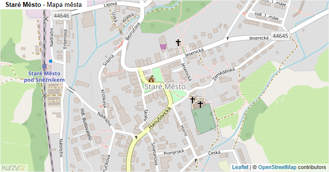 Staré Město - mapa města