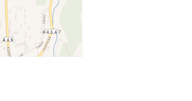 Lesní v obci Staré Město - mapa ulice