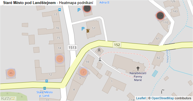 Staré Město pod Landštejnem - mapa firem
