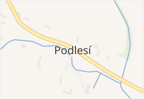 Podlesí v obci Staré Město pod Landštejnem - mapa části obce