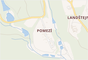 Pomezí v obci Staré Město pod Landštejnem - mapa části obce