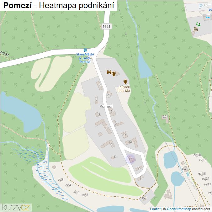 Mapa Pomezí - Firmy v části obce.