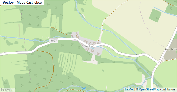 Veclov - mapa části obce