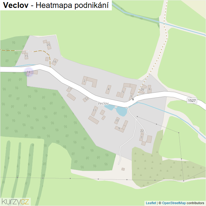 Mapa Veclov - Firmy v části obce.